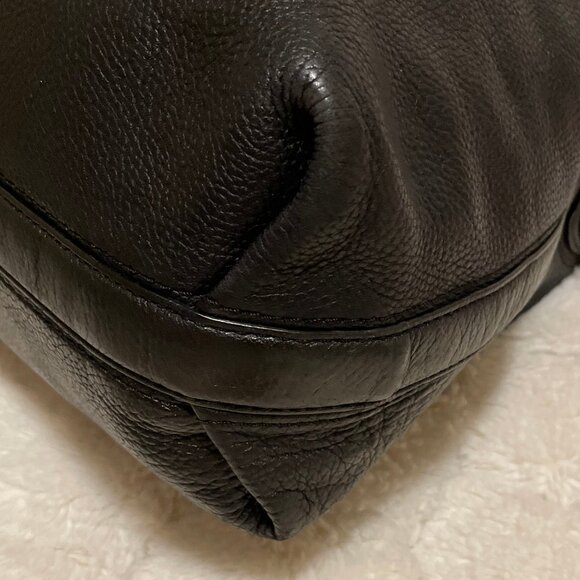 Coach Black Leather Hobo Shoulder Bag - Picture 4 of 10